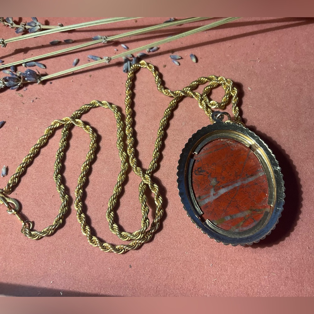 Vintage Red Jasper Necklace & Bracelet Set - Picture 6 of 10
